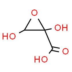ChemSpider 2D Image | 2,3-Dihydroxy-2-oxiranecarboxylic acid | C3H4O5