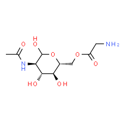 ChemSpider 2D Image | 2-Acetamido-2-deoxy-6-O-glycyl-D-glucopyranose | C10H18N2O7