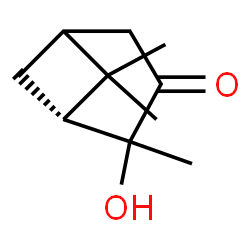 ChemSpider 2D Image | (1R)-2-Hydroxy-2,6,6-trimethylbicyclo[3.1.1]heptan-3-one | C10H16O2