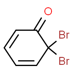 ChemSpider 2D Image | 6,6-Dibromo-2,4-cyclohexadien-1-one | C6H4Br2O