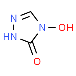 ChemSpider 2D Image | 4-Hydroxy-2,4-dihydro-3H-1,2,4-triazol-3-one | C2H3N3O2