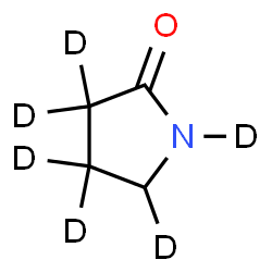 ChemSpider 2D Image | 2-(1,3,3,4,4,5-~2~H_6_)Pyrrolidinone | C4HD6NO