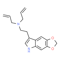 ChemSpider 2D Image | N-Allyl-N-[2-(5H-[1,3]dioxolo[4,5-f]indol-7-yl)ethyl]-2-propen-1-amine | C17H20N2O2