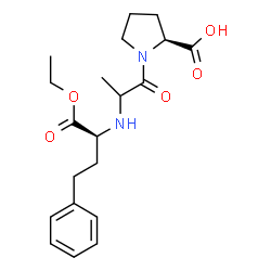 ChemSpider 2D Image | N-[(2S)-1-Ethoxy-1-oxo-4-phenyl-2-butanyl]alanyl-L-proline | C20H28N2O5