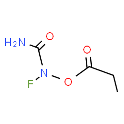 ChemSpider 2D Image | 1-Fluoro-1-(propionyloxy)urea | C4H7FN2O3