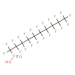 ChemSpider 2D Image | 1,1,2,2,3,3,4,4,5,5,6,6,7,7,8,8,9,9,10,10,10-Henicosafluoro-1-decanesulfinic acid | C10HF21O2S