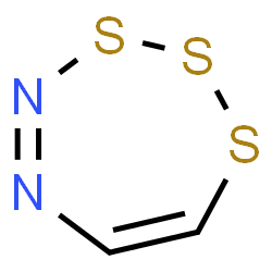 ChemSpider 2D Image | 1,2,3,4,5-Trithiadiazepine | C2H2N2S3