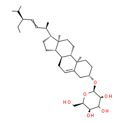 ChemSpider 2D Image | (3beta)-Stigmasta-5,22-dien-3-yl (3xi)-beta-D-xylo-hexopyranoside | C35H58O6