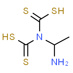 ChemSpider 2D Image | 1-aminoethyl(dithiocarboxy)carbamodithioic acid | C4H8N2S4