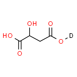 ChemSpider 2D Image | 2-Hydroxybutane(4-~2~H)dioic acid | C4H5DO5