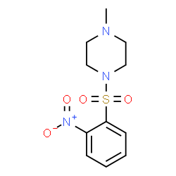 ChemSpider 2D Image | 1-Methyl-4-[(2-nitrophenyl)sulfonyl]piperazine | C11H15N3O4S