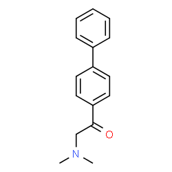 ChemSpider 2D Image | 1-(4-Biphenylyl)-2-(dimethylamino)ethanone | C16H17NO