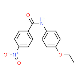 ChemSpider 2D Image | N-(4-Ethoxyphenyl)-4-nitrobenzamide | C15H14N2O4