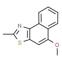 ChemSpider 2D Image | 5-Methoxy-2-methylnaphtho[1,2-d][1,3]thiazole | C13H11NOS