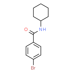 ChemSpider 2D Image | 4-Bromo-N-cyclohexylbenzamide | C13H16BrNO