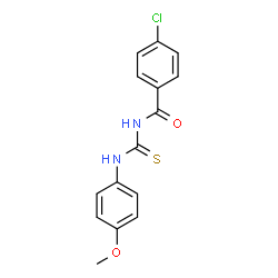 ChemSpider 2D Image | 4-Chloro-N-[(4-methoxyphenyl)carbamothioyl]benzamide | C15H13ClN2O2S