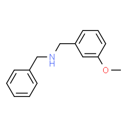 ChemSpider 2D Image | benzyl[(3-methoxyphenyl)methyl]amine | C15H17NO