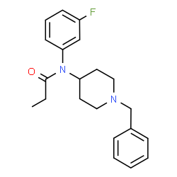 ChemSpider 2D Image | N-(1-Benzyl-4-piperidinyl)-N-(3-fluorophenyl)propanamide | C21H25FN2O