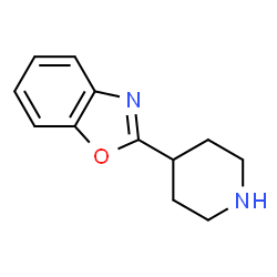 ChemSpider 2D Image | 2-PIPERIDIN-4-YL-BENZOOXAZOLE | C12H14N2O