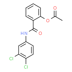 ChemSpider 2D Image | 2-[(3,4-Dichlorophenyl)carbamoyl]phenyl acetate | C15H11Cl2NO3