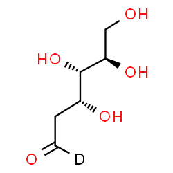 ChemSpider 2D Image | 2-Deoxy-D-(1-~2~H)-arabino-hexose | C6H11DO5