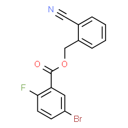 ChemSpider 2D Image | 2-Cyanobenzyl 5-bromo-2-fluorobenzoate | C15H9BrFNO2