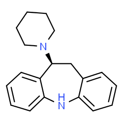 ChemSpider 2D Image | (10S)-10-(1-Piperidinyl)-10,11-dihydro-5H-dibenzo[b,f]azepine | C19H22N2