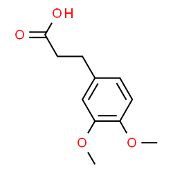 ChemSpider 2D Image | 3,4-Dimethoxyhydrocinnamic acid | C11H14O4
