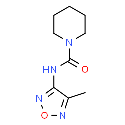 ChemSpider 2D Image | N-(4-Methyl-1,2,5-oxadiazol-3-yl)-1-piperidinecarboxamide | C9H14N4O2