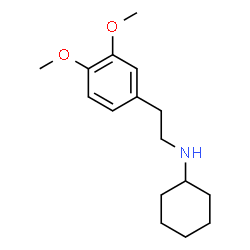 ChemSpider 2D Image | N-[2-(3,4-Dimethoxyphenyl)ethyl]cyclohexanamine | C16H25NO2