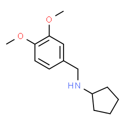 ChemSpider 2D Image | N-(3,4-Dimethoxybenzyl)cyclopentanamine | C14H21NO2
