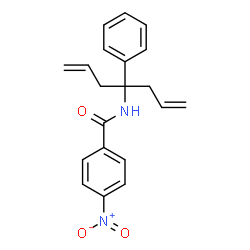 ChemSpider 2D Image | 4-Nitro-N-(4-phenyl-1,6-heptadien-4-yl)benzamide | C20H20N2O3