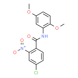 ChemSpider 2D Image | 4-Chloro-N-(2,5-dimethoxyphenyl)-2-nitrobenzamide | C15H13ClN2O5