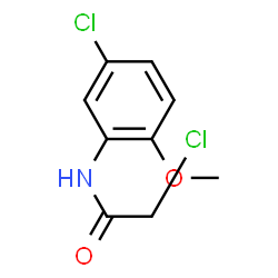 ChemSpider 2D Image | 2,5'-DICHLORO-2'-METHOXYACETANILIDE | C9H9Cl2NO2