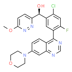 ChemSpider 2D Image | M3814 | C24H21ClFN5O3