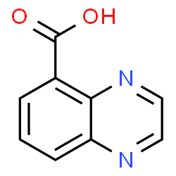 ChemSpider 2D Image | 5-Quinoxalinecarboxylic acid | C9H6N2O2