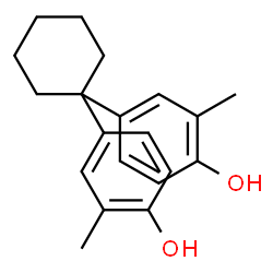 ChemSpider 2D Image | 4,4'-Cyclohexylidenebis(2-methylphenol) | C20H24O2