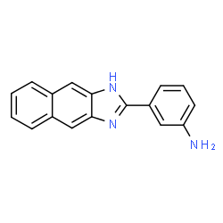 ChemSpider 2D Image | 3-(1H-Naphtho[2,3-d]imidazol-2-yl)aniline | C17H13N3