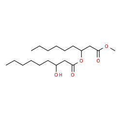 ChemSpider 2D Image | 1-Methoxy-1-oxo-3-nonanyl 3-hydroxynonanoate | C19H36O5