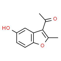 ChemSpider 2D Image | 1-(5-hydroxy-2-methylbenzofuran-3-yl)ethanone | C11H10O3