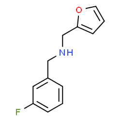ChemSpider 2D Image | [(3-Fluorophenyl)methyl](furan-2-ylmethyl)amine | C12H12FNO