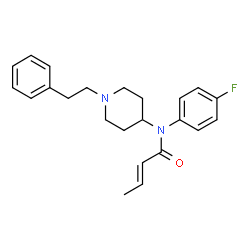 ChemSpider 2D Image | para-fluoro Crotonyl fentanyl | C23H27FN2O