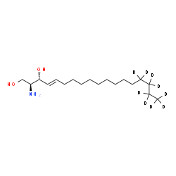 ChemSpider 2D Image | Sphingosine-d9 (d18:1) | C18H28D9NO2