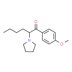 ChemSpider 2D Image | 4'-Methoxy-.Alpha.-Pyrrolidinohexiophenone | C17H25NO2