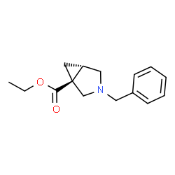 ChemSpider 2D Image | (1S,5S)-ethyl 3-benzyl-3-azabicyclo[3.1.0]hexane-1-carboxylate | C15H19NO2