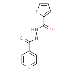 ChemSpider 2D Image | N'-(2-Thienylcarbonyl)isonicotinohydrazide | C11H9N3O2S