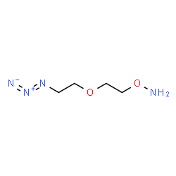 ChemSpider 2D Image | 1-(Aminooxy)-2-(2-azidoethoxy)ethane | C4H10N4O2