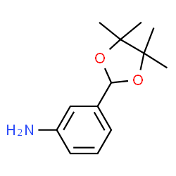 ChemSpider 2D Image | 3-(4,4,5,5-Tetramethyl-1,3-dioxolan-2-yl)aniline | C13H19NO2