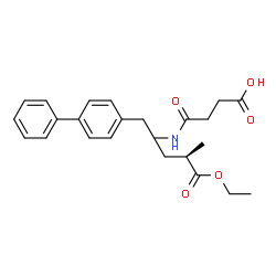 ChemSpider 2D Image | 4-{[(4R)-1-(4-Biphenylyl)-5-ethoxy-4-methyl-5-oxo-2-pentanyl]amino}-4-oxobutanoic acid | C24H29NO5