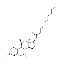 ChemSpider 2D Image | (7alpha,11beta,17beta)-7,11-Dimethyl-3-oxoestr-4-en-17-yl undecanoate | C31H50O3